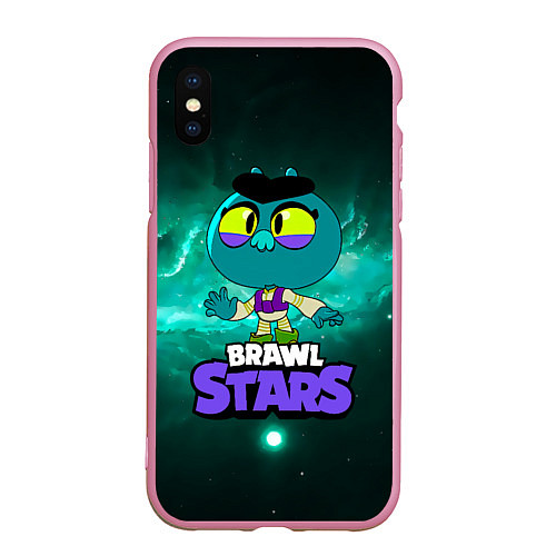 Чехол iPhone XS Max матовый Eve Brawl Stars Ева Бравлстарс / 3D-Розовый – фото 1