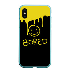 Чехол iPhone XS Max матовый Sherlock Bored Big Smile, цвет: 3D-мятный