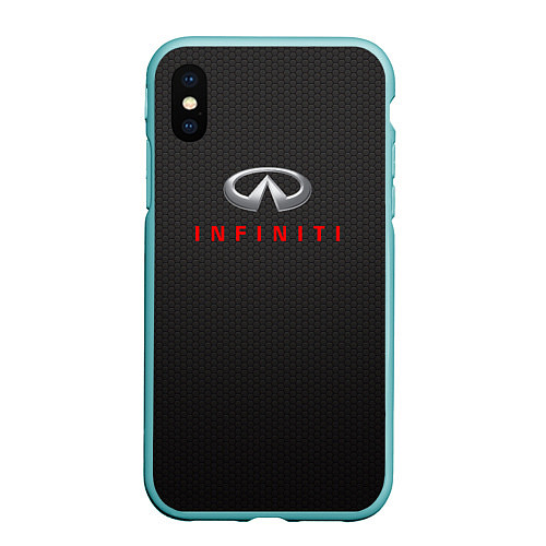 Чехол iPhone XS Max матовый Infinity спорт / 3D-Мятный – фото 1