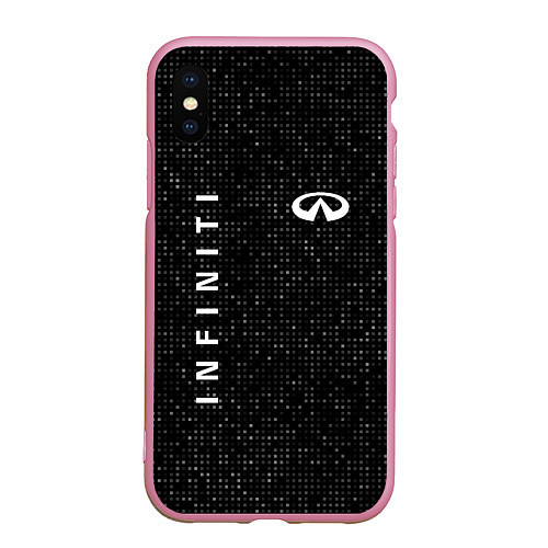 Чехол iPhone XS Max матовый Инфинити infinity sport / 3D-Розовый – фото 1
