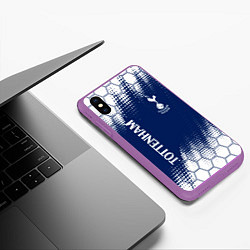 Чехол iPhone XS Max матовый TOTTENHAM HOTSPUR Тоттенхэм, цвет: 3D-фиолетовый — фото 2