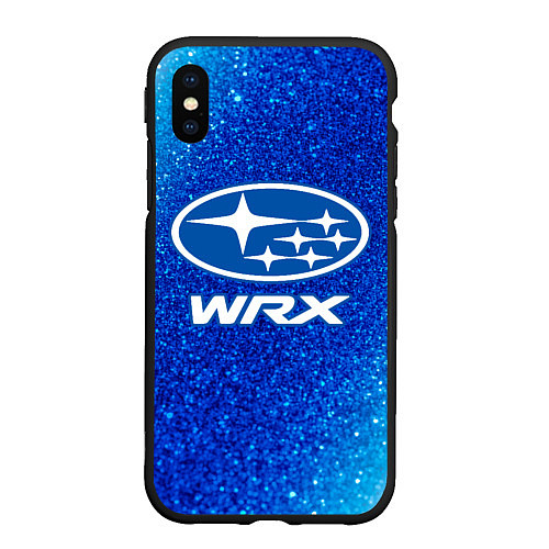 Чехол iPhone XS Max матовый SUBARU WRX Шум / 3D-Черный – фото 1