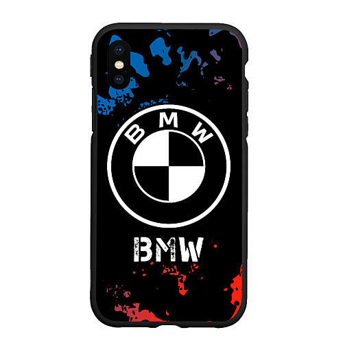 Чехол iPhone XS Max матовый BMW BMW - Камуфляж / 3D-Черный – фото 1