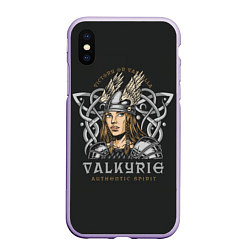 Чехол iPhone XS Max матовый Валькирия - VALKYRIE, цвет: 3D-светло-сиреневый