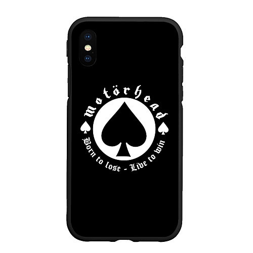 Чехол iPhone XS Max матовый Motorhead Моторхед / 3D-Черный – фото 1