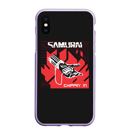 Чехол iPhone XS Max матовый SAMURAI Chippin In / 3D-Светло-сиреневый – фото 1