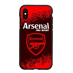 Чехол iPhone XS Max матовый ARSENAL Pro Sport Спрей, цвет: 3D-черный