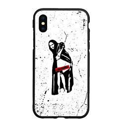 Чехол iPhone XS Max матовый Banksy Mona Lisa Бэнкси