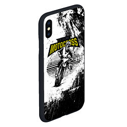 Чехол iPhone XS Max матовый Motocross Мотокросс, цвет: 3D-черный — фото 2