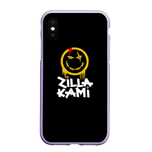 Чехол iPhone XS Max матовый ZillaKami x SosMula City Morgue Smile / 3D-Светло-сиреневый – фото 1