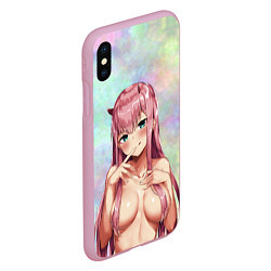 Чехол iPhone XS Max матовый Darling In The FranXX Dreamy 002, цвет: 3D-розовый — фото 2