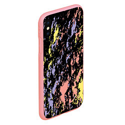 Чехол iPhone XS Max матовый Цветная абстракция брызгами, цвет: 3D-баблгам — фото 2