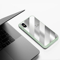 Чехол iPhone XS Max матовый JAGUR, цвет: 3D-салатовый — фото 2