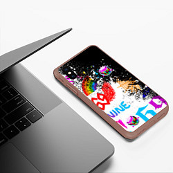 Чехол iPhone XS Max матовый 6ix9ine сикс найн, цвет: 3D-коричневый — фото 2