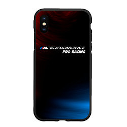Чехол iPhone XS Max матовый БМВ Pro Racing Космос, цвет: 3D-черный