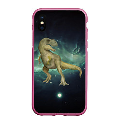Чехол iPhone XS Max матовый T-rex Динозавр