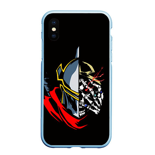 Чехол iPhone XS Max матовый Overlord Повелитель / 3D-Голубой – фото 1