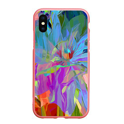 Чехол iPhone XS Max матовый Abstract color pattern Summer 2022, цвет: 3D-баблгам