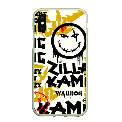 Чехол iPhone XS Max матовый ZillaKami x SosMula City Morgue - ZillaKami / 3D-Салатовый – фото 1