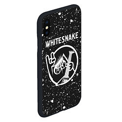 Чехол iPhone XS Max матовый Whitesnake КОТ Краска, цвет: 3D-черный — фото 2