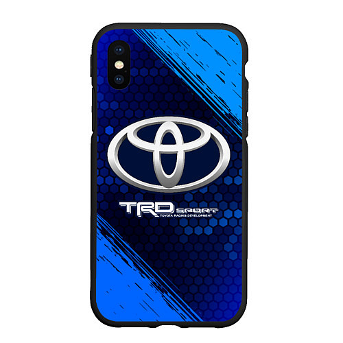 Чехол iPhone XS Max матовый ТОЙОТА TRD SPORT - Краска 9 / 3D-Черный – фото 1