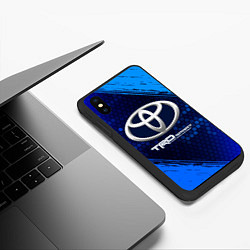 Чехол iPhone XS Max матовый ТОЙОТА TRD SPORT - Краска 9, цвет: 3D-черный — фото 2