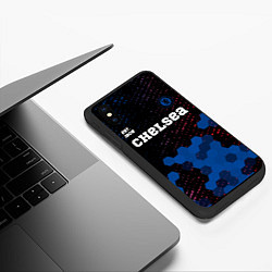 Чехол iPhone XS Max матовый CHELSEA Chelsea Est 1905 Графика, цвет: 3D-черный — фото 2