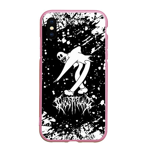 Чехол iPhone XS Max матовый Ghostemane texture / 3D-Розовый – фото 1