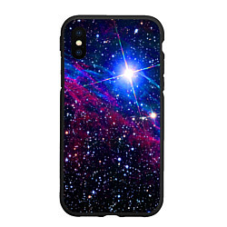 Чехол iPhone XS Max матовый Открытый космос Star Neon