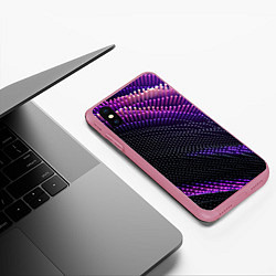 Чехол iPhone XS Max матовый Vanguard pattern Fashion 2023, цвет: 3D-малиновый — фото 2