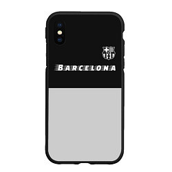 Чехол iPhone XS Max матовый БАРСЕЛОНА Barcelona Графика