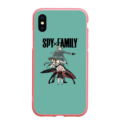 Чехол iPhone XS Max матовый Spy x Family / 3D-Баблгам – фото 1