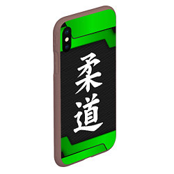 Чехол iPhone XS Max матовый JUDO GREEN, цвет: 3D-коричневый — фото 2