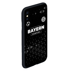 Чехол iPhone XS Max матовый Bayern Форма Чемпионов, цвет: 3D-черный — фото 2