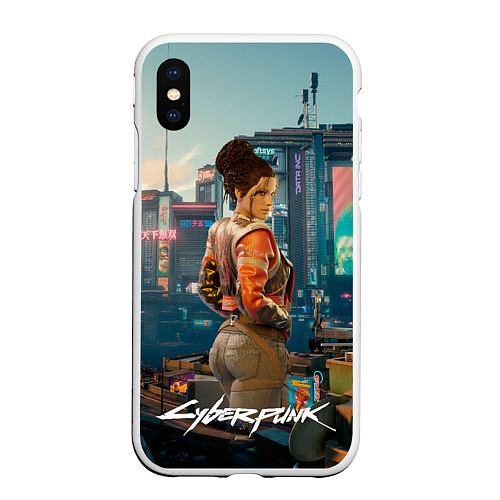 Чехол iPhone XS Max матовый Panam night city / 3D-Белый – фото 1