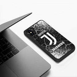 Чехол iPhone XS Max матовый ЮВЕНТУС Juventus - Арт, цвет: 3D-черный — фото 2