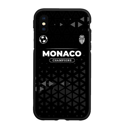 Чехол iPhone XS Max матовый Monaco Форма Champions / 3D-Черный – фото 1