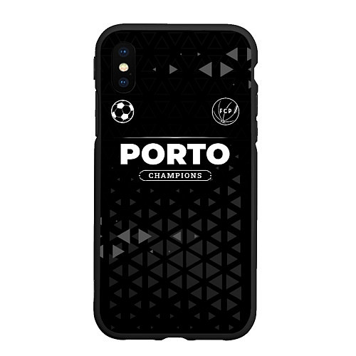 Чехол iPhone XS Max матовый Porto Форма Champions / 3D-Черный – фото 1