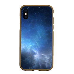 Чехол iPhone XS Max матовый Манящий космос, цвет: 3D-коричневый