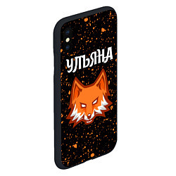 Чехол iPhone XS Max матовый Ульяна ЛИСА Брызги, цвет: 3D-черный — фото 2