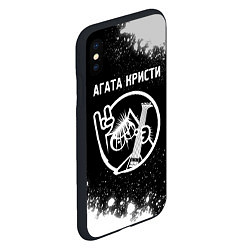 Чехол iPhone XS Max матовый Агата Кристи КОТ Краска, цвет: 3D-черный — фото 2