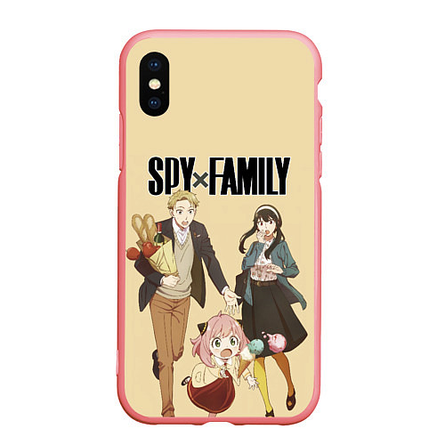 Чехол iPhone XS Max матовый Spy x Family: Семья шпиона / 3D-Баблгам – фото 1