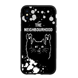 Чехол iPhone XS Max матовый The Neighbourhood Rock Cat, цвет: 3D-черный