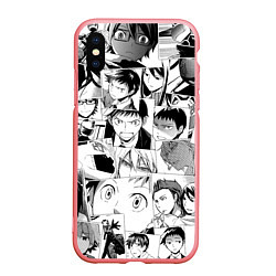 Чехол iPhone XS Max матовый Durarara pattern