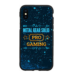 Чехол iPhone XS Max матовый Metal Gear Solid Gaming PRO, цвет: 3D-черный
