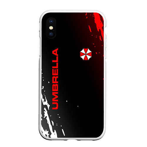 Чехол iPhone XS Max матовый Resident evil амбрелла / 3D-Белый – фото 1