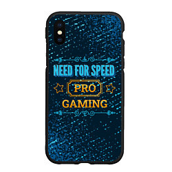 Чехол iPhone XS Max матовый Need for Speed Gaming PRO, цвет: 3D-черный