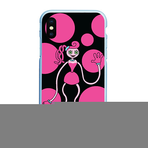 Чехол iPhone XS Max матовый Mommy Long Legs Мама длинные ноги / 3D-Голубой – фото 1