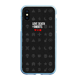 Чехол iPhone XS Max матовый Love Death Robots