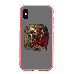 Чехол iPhone XS Max матовый Blood Angels symbol, цвет: 3D-баблгам